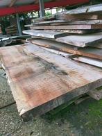Boomstam tafelbladen en schijven in diverse soorten hout, Ophalen, Zo goed als nieuw, Rechthoekig, 200 cm of meer