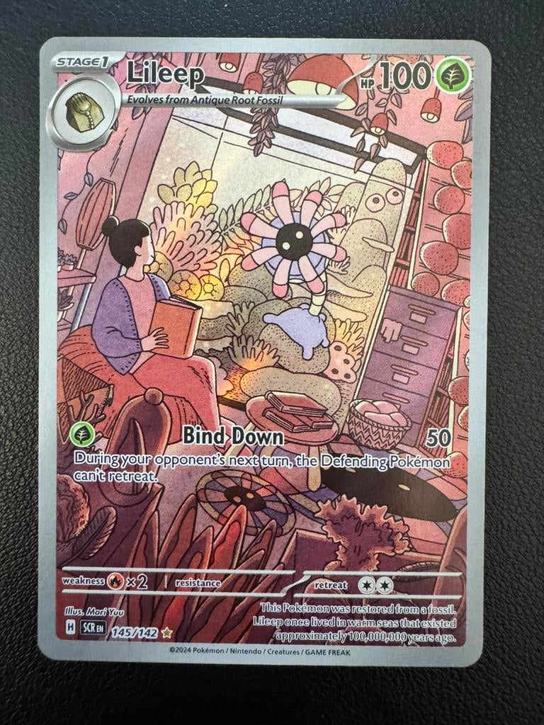 Pokémon kaart Lileep 145/142– Stellar Crown, Ophalen of Verzenden, Zo goed als nieuw