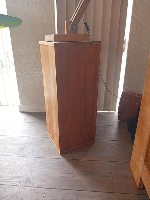 Teakhouten zuilen/kubussen, Huis en Inrichting, Woonaccessoires | Zuilen en Pilaren, Zo goed als nieuw, Ophalen of Verzenden