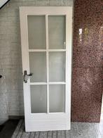 Binnendeur met glas, Ophalen, Gebruikt, 80 tot 100 cm, Binnendeur