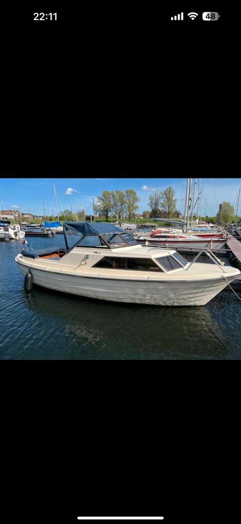 Noorse spitsgatter 1985, Watersport en Boten, Motorboten en Motorjachten, Gebruikt, Polyester, 6 tot 9 meter, Diesel, Binnenboordmotor