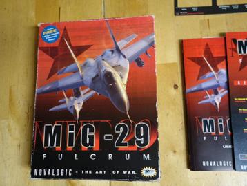 Novalogic 1998 PC game MiG-29 Fulcrum Originele doos en boek