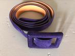 Ralph Lauren paarse suede ceintuur, Minder dan 3 cm, Overige kleuren, 100 cm of meer, Echt leder