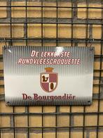 Emaille reclamebord De Bourgondiër, Verzamelen, Gebruikt, Ophalen of Verzenden, Nvt, Nvt