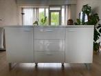 Witte hoogglans dressoir / lade kast, Ophalen, Gebruikt