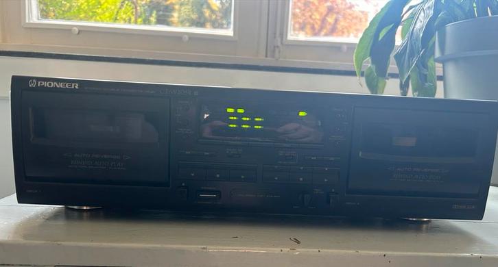 Pioneer Dubbel Cassettedeck CT-W205R - Auto Reverse, Audio, Tv en Foto, Cassettedecks, Dubbel, Overige merken, Auto-reverse, Ophalen of Verzenden