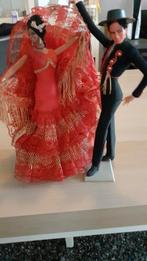 Flamenco poppen set Spaanse klederdracht hoog 30cm, Ophalen of Verzenden, Zo goed als nieuw