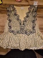 Claudie Pierlot Top Zonder Mouw - Maat L, Kleding | Dames, Tops, Blauw, Maat 42/44 (L), Nieuw, Ophalen of Verzenden