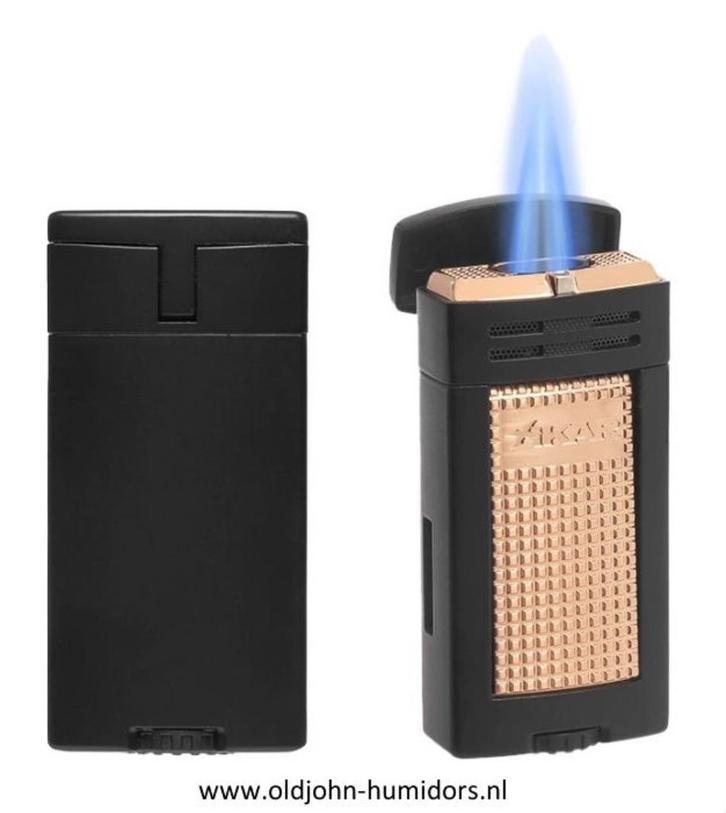 XIKAR SIGAARAANSTEKER ION DOUBLE JETFLAME BLACK-ROSE   sas57, Verzamelen, Rookartikelen, Aanstekers en Luciferdoosjes, Nieuw, Aansteker