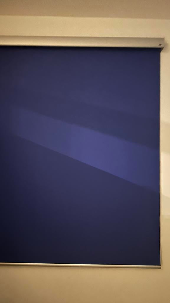 Luxaflex Verduisterend Rolgordijn 200x155cm LiteRise, Gebruikt, Blauw, Ophalen of Verzenden, 200 cm of meer