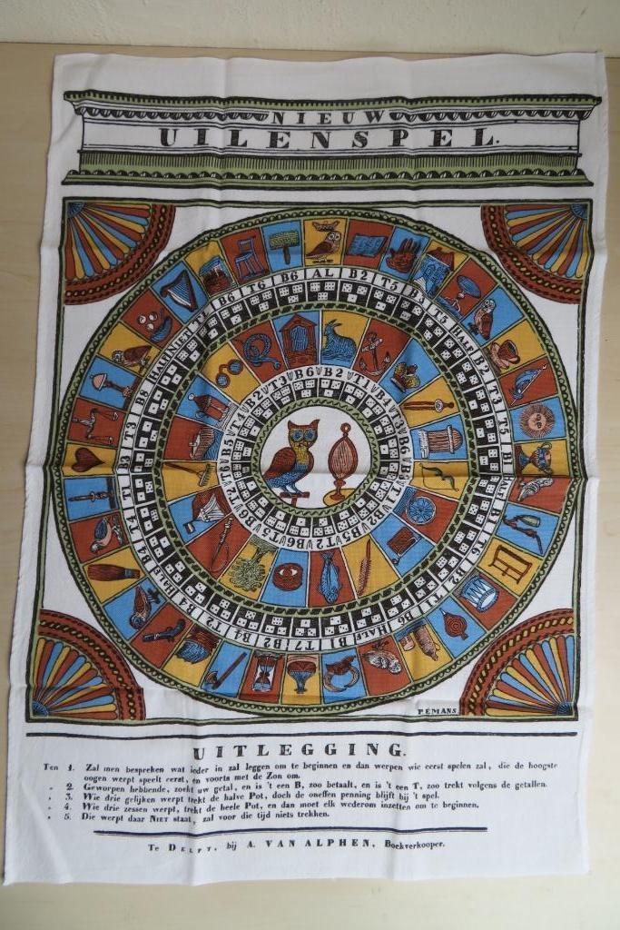 Vintage Sunlight reclame (thee?)doek. Historisch Uilenspel., Verzamelen, Merken en Reclamevoorwerpen, Nieuw, Gebruiksvoorwerp