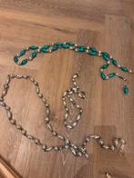 Oude glazen kerst slingers, Ophalen of Verzenden, Gebruikt