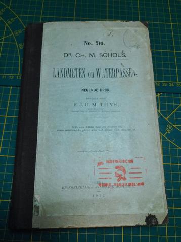 WO1 KMA - Landmeten en Waterpassen No 516 - 1912 beschikbaar voor biedingen