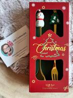 Kerstbestek tweedelig - sneeuwpop en kerstboom - nieuw, Nieuw, Ophalen of Verzenden, /, -