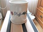 Boerenbont voorraadpot koffie met witte deksel Boerenbond, Gebruikt, Overige typen, Ophalen of Verzenden, Aardewerk