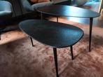 BePureHome triangle bijzettafels set van 2 zwart organisch, Ophalen, Minder dan 50 cm, Gebruikt, 50 tot 100 cm