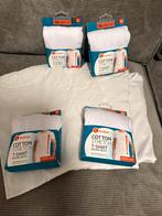 Witte T-shirts (8 nieuw, 4 gedragen), Maat 52/54 (L), Onbekend, Wit, Nieuw