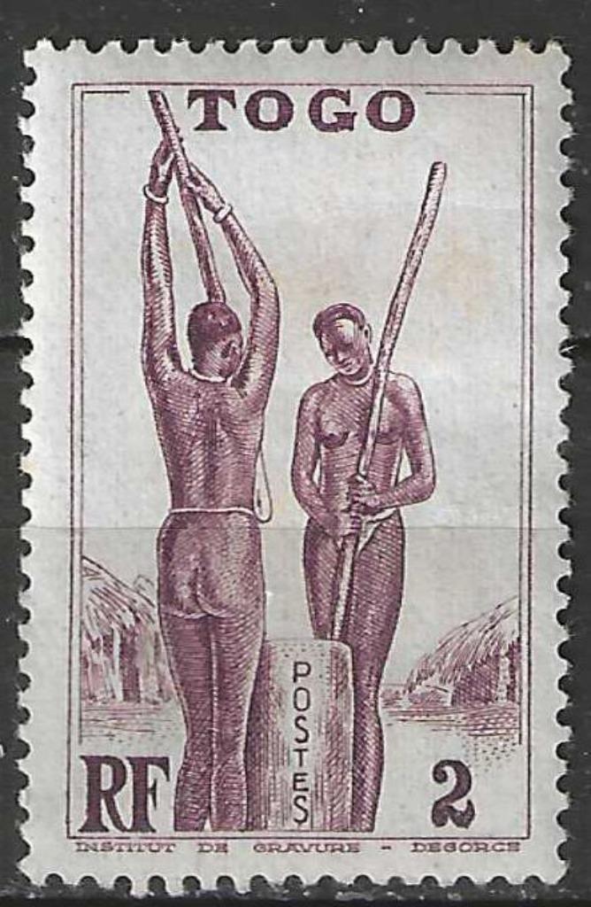 Togo 1941 - Yvert 182 - Gierst stampen (PF), Postzegels en Munten, Postzegels | Afrika, Overige landen, Verzenden