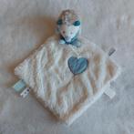 Tiamo egel knuffeldoekje egel Tiamo crème met blauw, ., Overige typen, Ophalen of Verzenden, Zo goed als nieuw