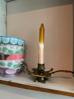 Vintage messing pauw kandelaar, Antiek en Kunst, Verzenden, Koper of Brons