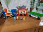 Vintage Ficher-price express 2581 trein, wagons en poppetjes, Kinderen en Baby's, Speelgoed | Fisher-Price, Gebruikt, Ophalen of Verzenden