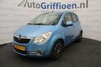 Opel Agila 1.2 Enjoy nette 5-deurs met airco (bj 2008), Auto's, Opel, Voorwielaandrijving, Gebruikt, 965 kg, Blauw