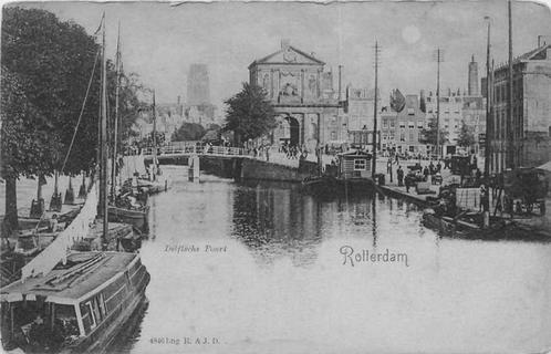 (380-966-017) Rotterdam Delftsche Poort, Verzamelen, Ansichtkaarten | Nederland, Zuid-Holland, Ophalen of Verzenden