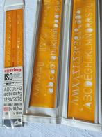 Rotring Lettering stencils, lettersjablonen, Ophalen of Verzenden, Gebruikt, Overige typen