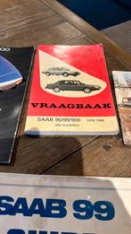 Saab instructie boekjes en folders 7.stuks gebruikte staat, Ophalen of Verzenden, Gelezen, Overige merken