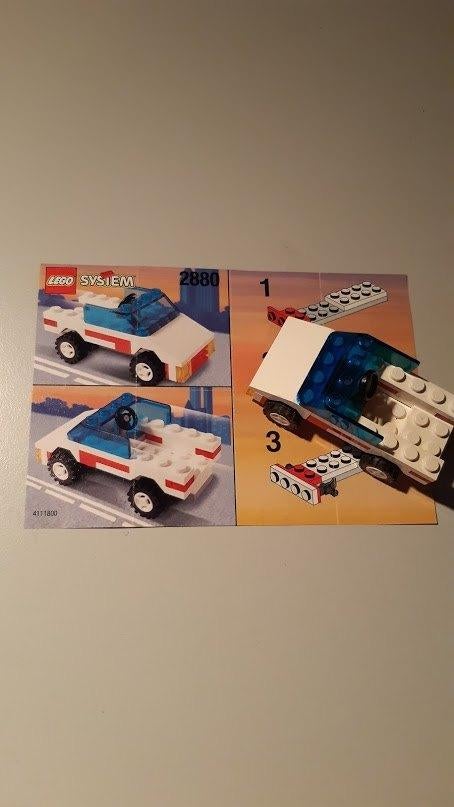 2880 lego system - open jeep, Ophalen of Verzenden, Gebruikt