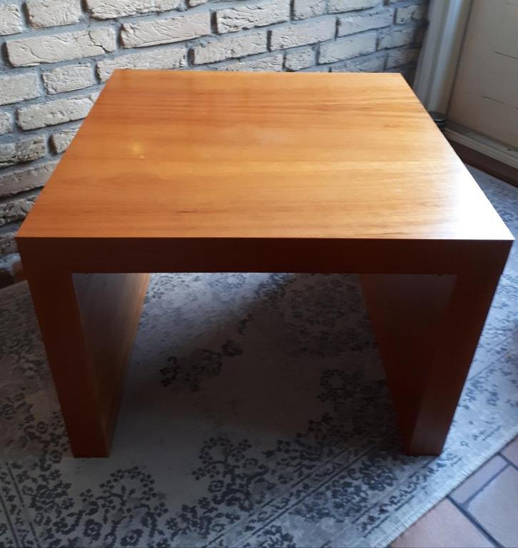 Bijzettafels twee stuks zware kwaliteit U vorm, Huis en Inrichting, Tafels | Bijzettafels, Zo goed als nieuw, Rond, 45 tot 60 cm