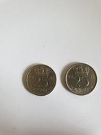 0298 nederland 25 cent 1948 wilhelmina - 2 stuks, Postzegels en Munten, Munten | Nederland, Verzenden, Koningin Wilhelmina, 25 cent