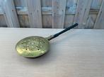 Antieke Koperen Bedpan met Houten Handvat - Keukenbenodigdhe, Antiek en Kunst, Ophalen of Verzenden