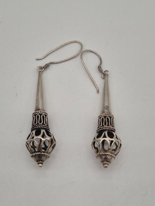 Leuke oude zilveren oorbellen, Sieraden, Tassen en Uiterlijk, Oorbellen, Gebruikt, Zilver, Zilver, Verzenden