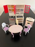 Poppenhuis Meubeltjes - Keuken & Eetkamer, Ophalen, Gebruikt, Toebehoren
