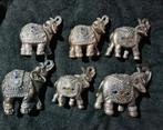 6 Olifanten Decoratie - Zo Goed Als Nieuw, Verzenden, Zo goed als nieuw, Overige materialen, Dierenbeeld
