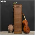 Oude eikenhouten roldeurkast Kast Archiefkast, Huis en Inrichting, Ophalen, Minder dan 50 cm, Gebruikt, 100 tot 150 cm