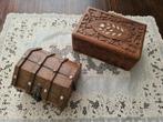 Sieraden kistjes, 2 stuks. Als nieuw., Ophalen of Verzenden, Zo goed als nieuw, Rood, Hardcase