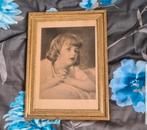 Vintage Portret in Gouden Lijst, Ophalen