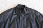 Zwart Lederen Heren Jas28* (Maat 52) € 50,-, Kleding | Heren, Maat 52/54 (L), Zwart, Vintage, Ophalen of Verzenden