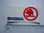sticker oud SKODA Auto vw volkswagen oldtimer retro oud, Verzamelen, Stickers, Verzenden, Zo goed als nieuw, Bedrijf of Vereniging