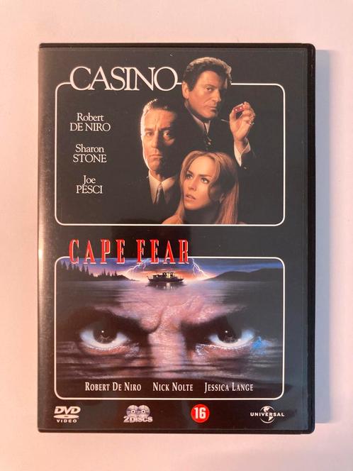 Martin Scorsese Double Pack: Casino + Cape Fear / 2x DVD, Cd's en Dvd's, Dvd's | Thrillers en Misdaad, Zo goed als nieuw, Maffia en Misdaad