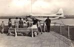 Rotterdam - Luchthaven met vliegtuig bij terras (1959?), 1940 tot 1960, Gelopen, Zuid-Holland, Ophalen of Verzenden