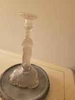 Antieke kandelaar Val St Lambert glas Heilig Hart