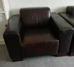 Te koop 2 lederen Fauteuils, Huis en Inrichting, Fauteuils, Ophalen, Gebruikt, 50 tot 75 cm, Leer