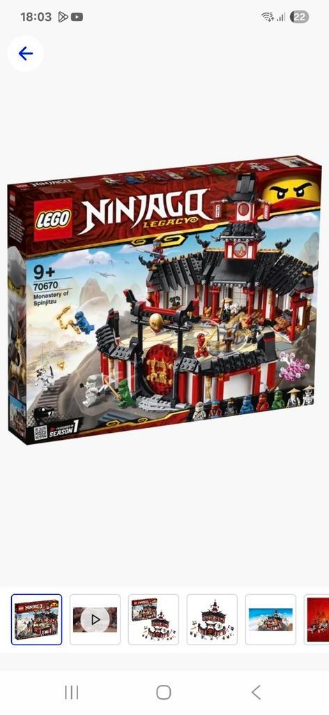 LEGO Ninjago Legacy 70670 Monastery of Spinjitzu - Nieuw!, Kinderen en Baby's, Speelgoed | Duplo en Lego, Nieuw, Lego, Complete set