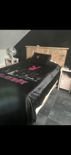 Steigerhouten Bed 140x200 + Optie Nachtkastjes/Matras, Huis en Inrichting, Slaapkamer | Bedden, Ophalen, Bruin, Steigerhout, 140 cm