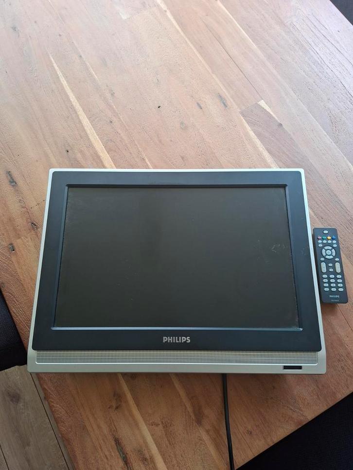 Philips 19 inch LCD TV met afstandsbediening, Audio, Tv en Foto, Televisies, Gebruikt, Minder dan 40 cm, HD Ready (720p), Philips