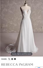 Trouwjurk ivoor 36/38 Rebecca Ingram, Ophalen of Verzenden, Zo goed als nieuw, Wit, Trouwjurk