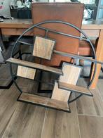 Rond industrieel wandrek, Huis en Inrichting, Woonaccessoires | Wandplanken en Boekenplanken, Ophalen, Zo goed als nieuw
